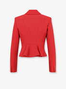 Elisabetta Franchi Cropped Blazer with buttons - Red