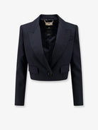 Elisabetta Franchi Spencer virgin wool blazer - Nero