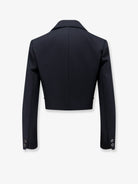 Elisabetta Franchi Spencer virgin wool blazer - Nero