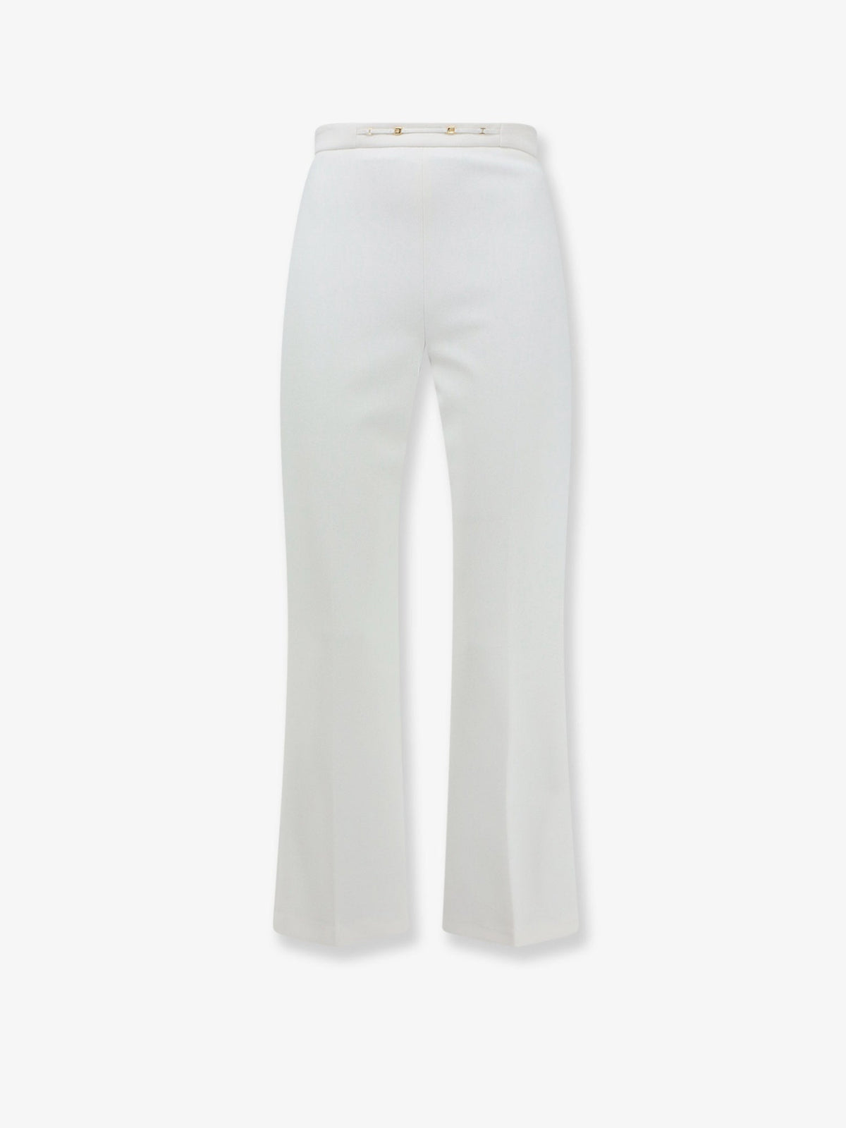 Elisabetta Franchi Essentials trousers with Monogram detail - Avorio