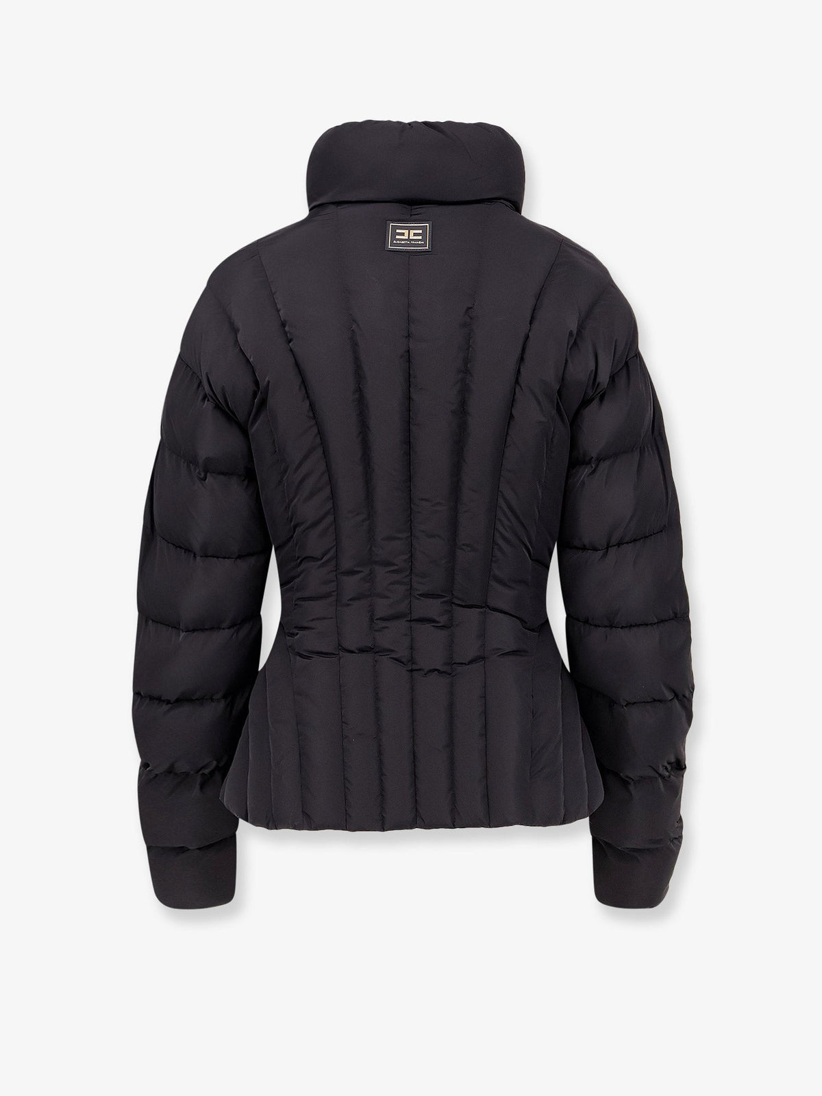 Elisabetta Franchi Bustier quilted down jacket - Nero