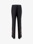 Etro Silk trousers with paisley pattern - Marrone