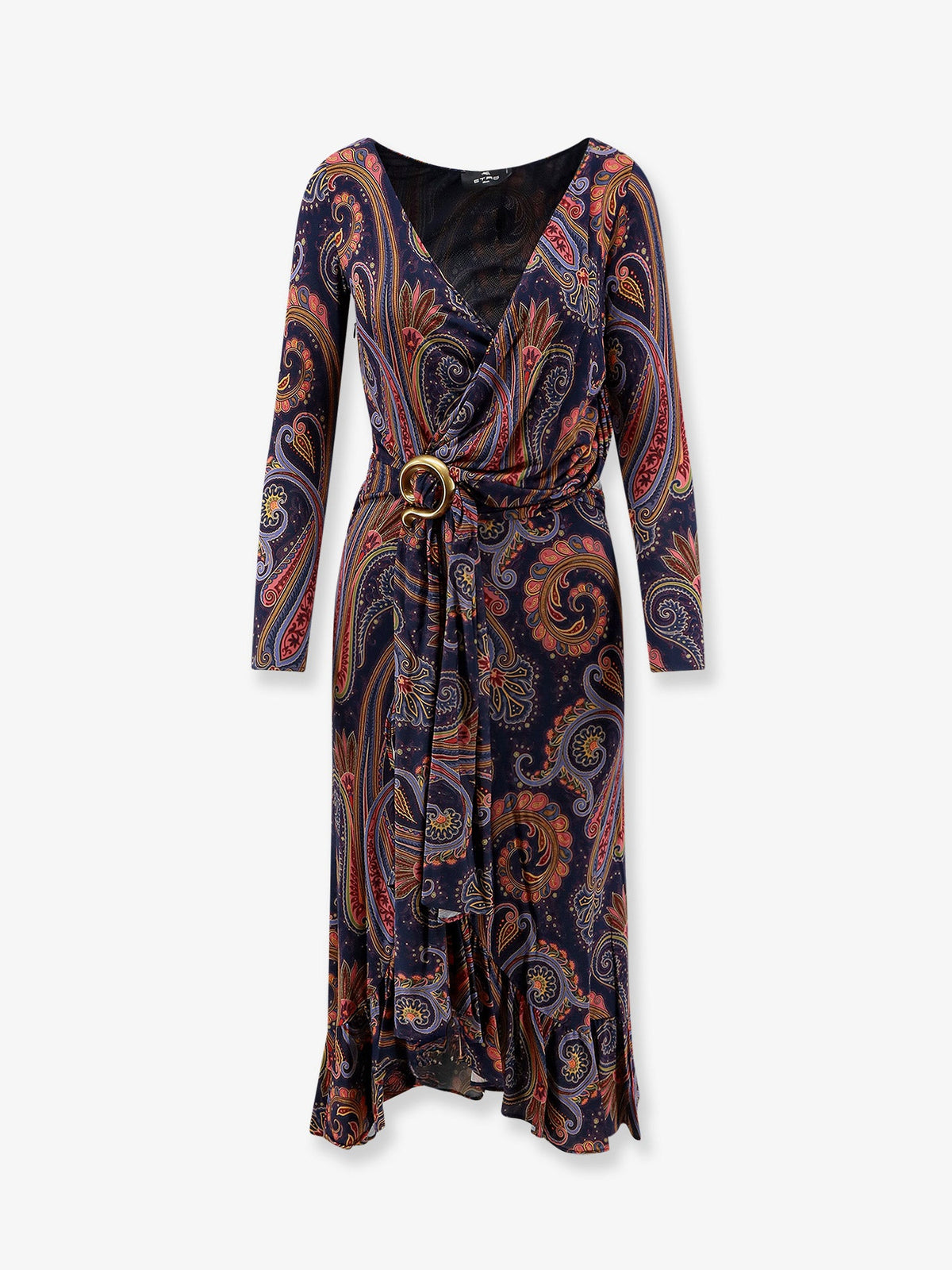 Etro Stretch viscose dress with iconic pattern - Bordo