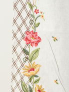 Farm Rio Linen and viscose trousers with embroidery - Offwhite