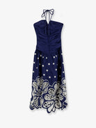 Farm Rio Richilieur organic cotton dress - Darkblue