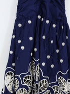 Farm Rio Richilieur organic cotton dress - Darkblue