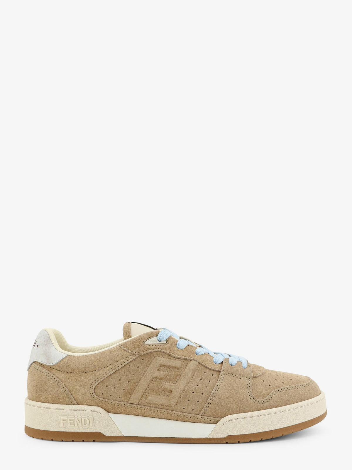 Fendi Fendi Match suede sneakers - Lightecru