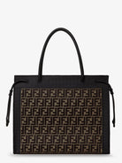 Fendi Magic Shopper bag in FF fabric with embroidered logo on the front - Tabaccomoro