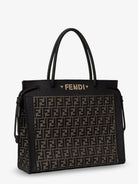Fendi Magic Shopper bag in FF fabric with embroidered logo on the front - Tabaccomoro