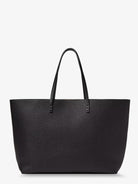Fendi Medium Leather Roll Shopping Bag - Neromoro