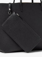 Fendi Medium Leather Roll Shopping Bag - Neromoro