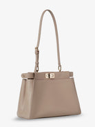 Fendi My Peekanno Small leather shoulder bag - Tortora