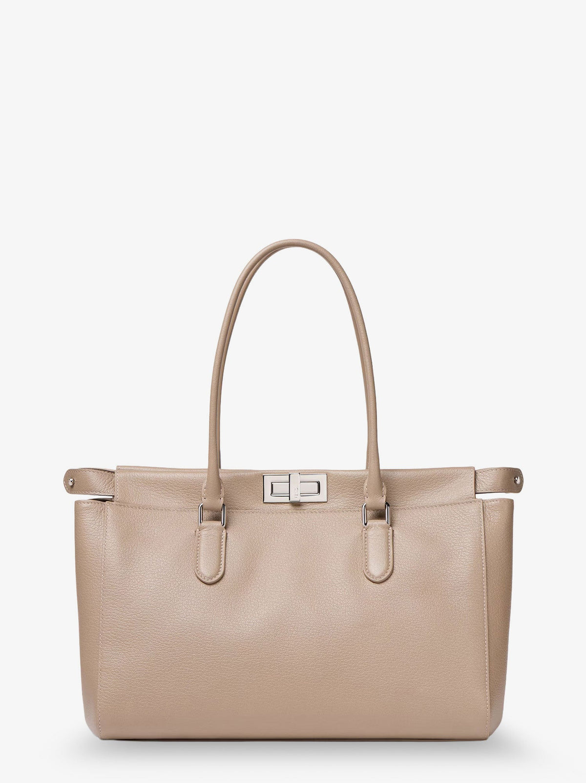 Fendi Peekaboo Tote leather shoulder bag - Tortora