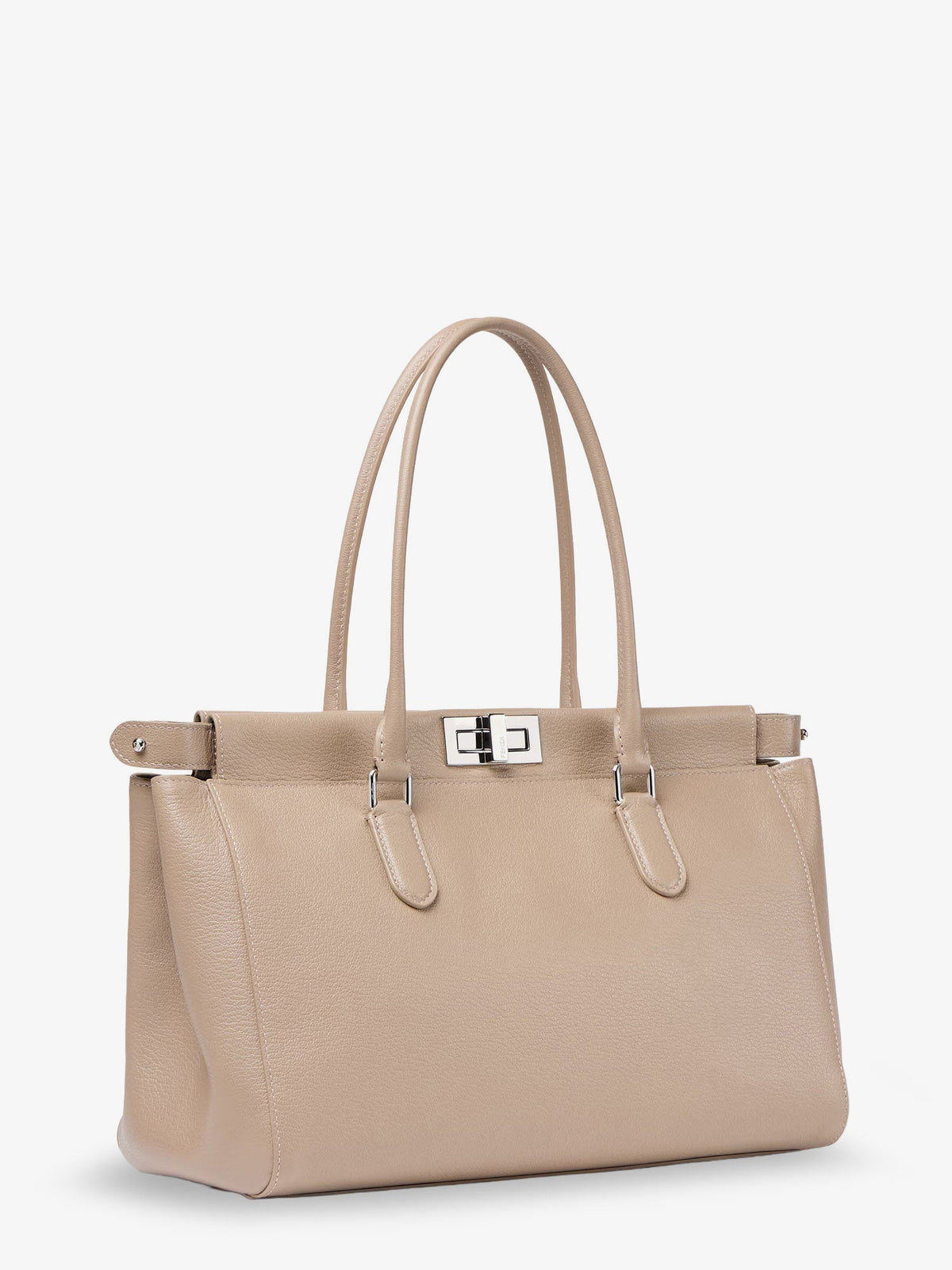 Fendi Peekaboo Tote leather shoulder bag - Tortora