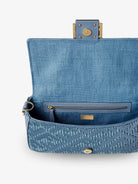 Fendi Baguette® handbag in raffia with all-over FF embroidery - Bluceruleoos