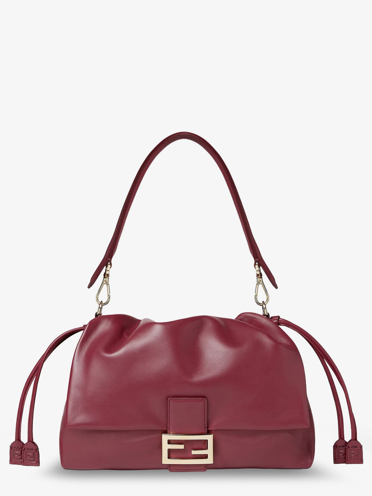Fendi Large Soft Leather Baguette Bag - Rossoscuro