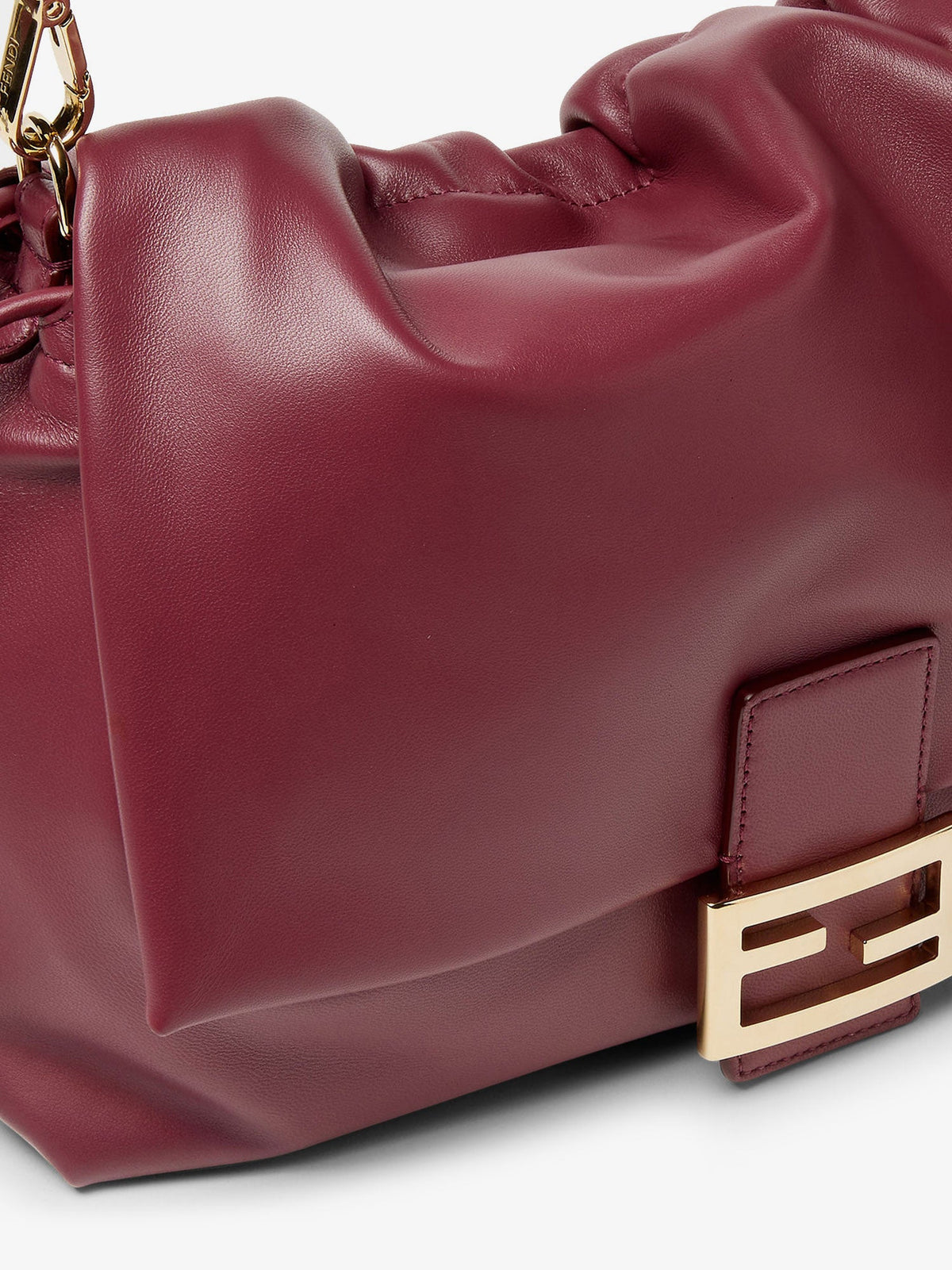 Fendi Large Soft Leather Baguette Bag - Rossoscuro