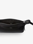 Fendi Zip Top Small vintage-effect leather shoulder bag - Nero