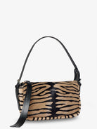 Fendi Zip Top Small shoulder bag in tiger-print pony skin - Neronaturale