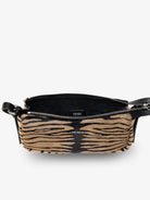 Fendi Zip Top Small shoulder bag in tiger-print pony skin - Neronaturale