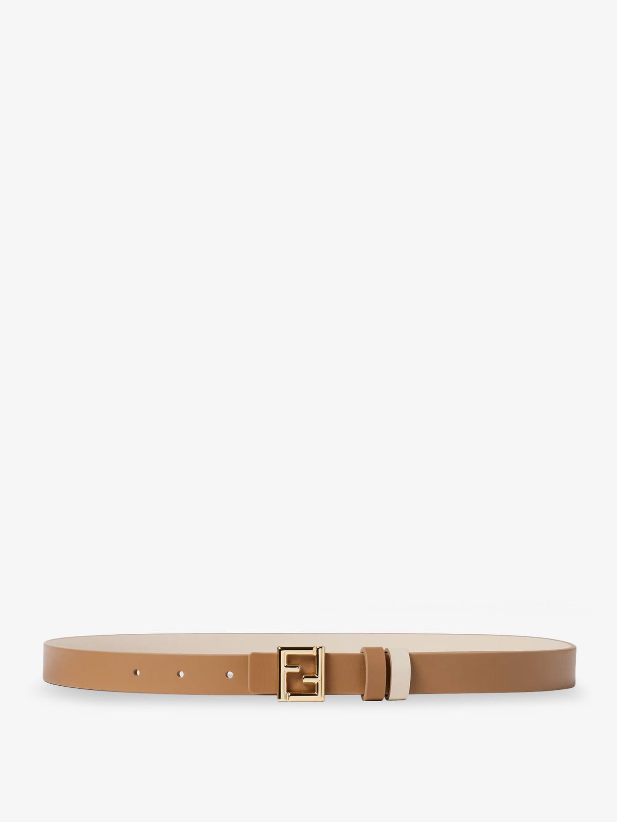 Fendi FF leather belt - Cammello