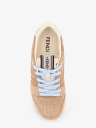 Fendi Fendi Match suede sneakers - Lightecru