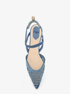 Fendi Colibri mesh pump with FF embroidery - Deep Mirto Deepmirto