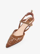 Fendi Colibri mesh pumps with FF embroidery - Elba Brown Sellier
