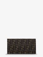 Fendi FF Zucca Fabric Continental Wallet with Chain Tube - Tabaccomoro