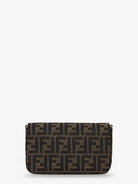Fendi Wallet on Chain Tube FF Zucca Fabric crossbody bag - Tabaccomoro