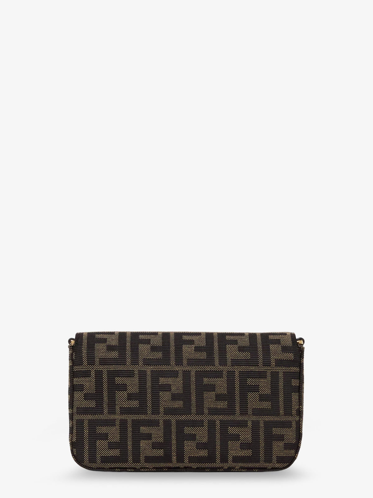 Fendi Wallet on Chain Tube FF Zucca Fabric crossbody bag - Tabaccomoro