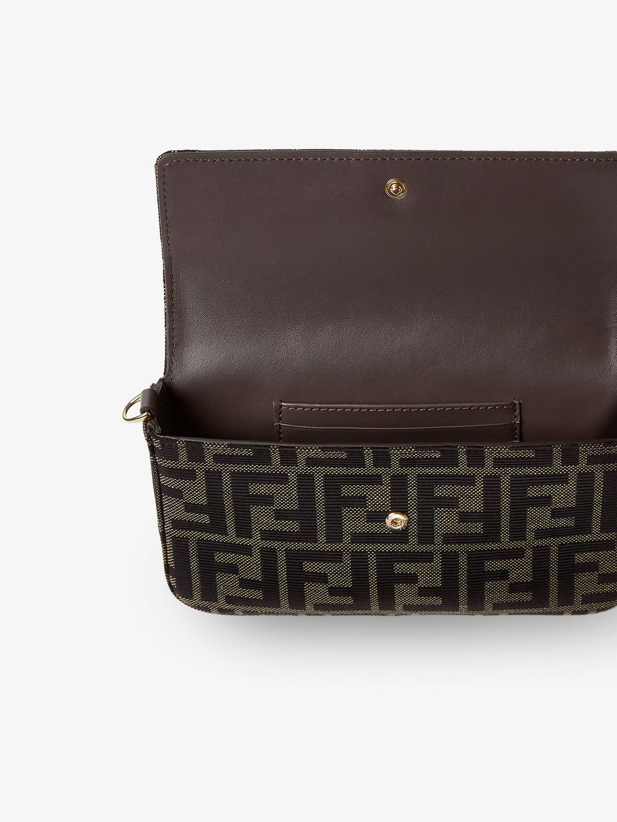 Fendi Wallet on Chain Tube FF Zucca Fabric crossbody bag - Tabaccomoro