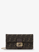 Fendi Wallet on Chain Tube FF Zucca fabric crossbody bag - Ebano