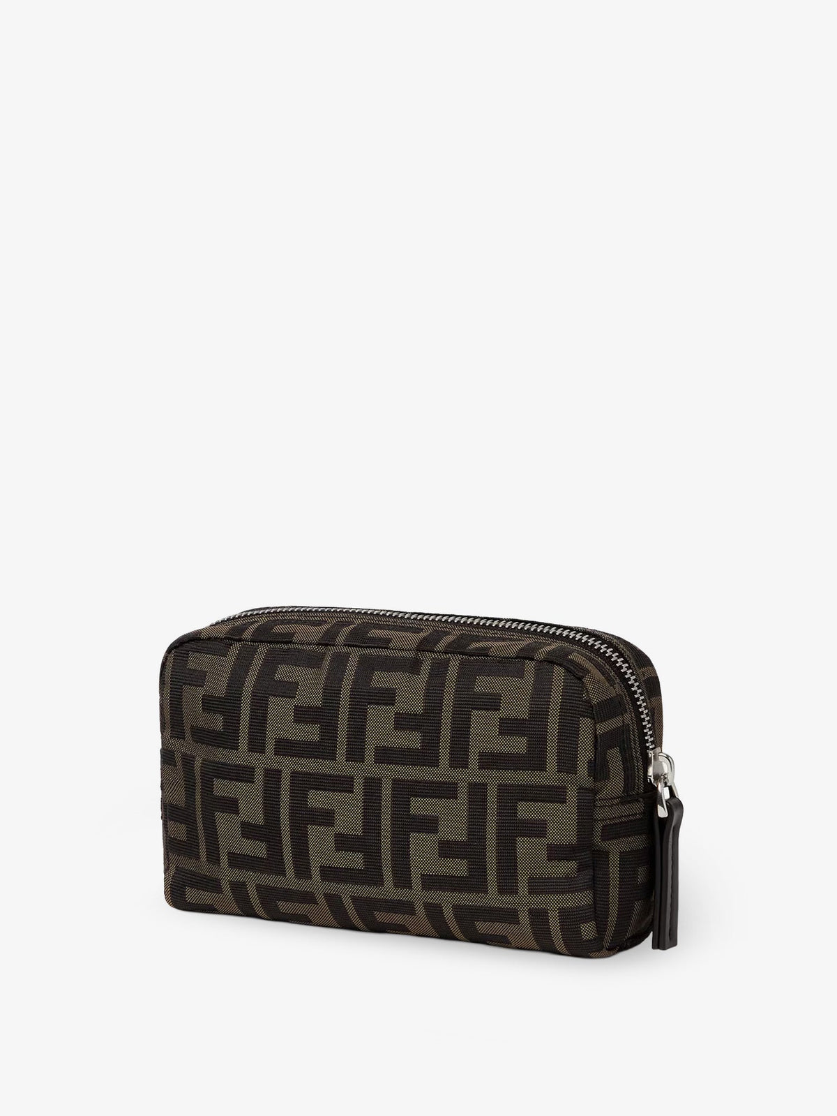 Fendi FF technical fabric clutch bag - Nero