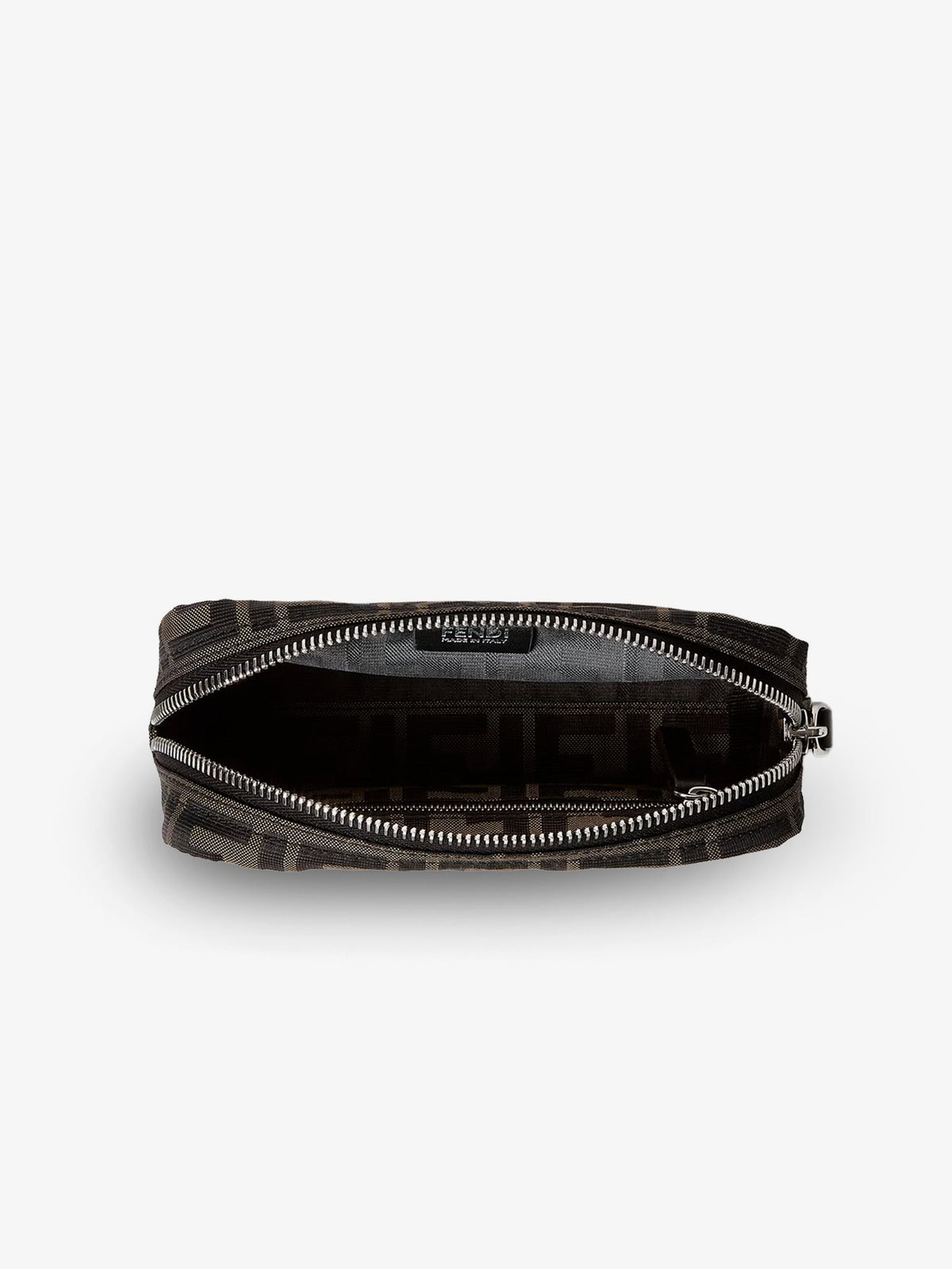 Fendi FF technical fabric clutch bag - Nero
