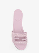 Fendi Leather Tube Sandals - Anemone