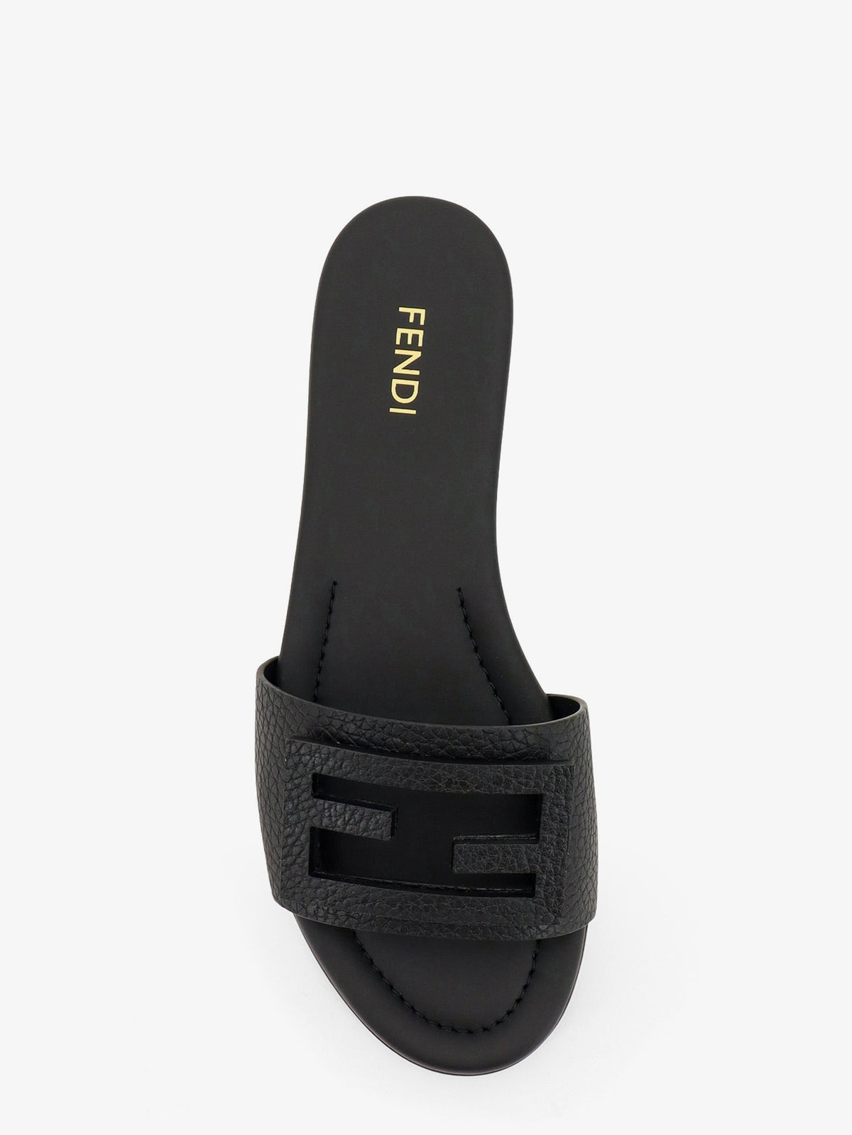 Fendi Leather Tube Sandals - Nero