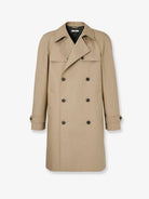 Fendi Double-breasted Mackintosh fabric trench - Cordatabacco