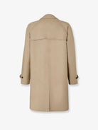 Fendi Double-breasted Mackintosh fabric trench - Cordatabacco