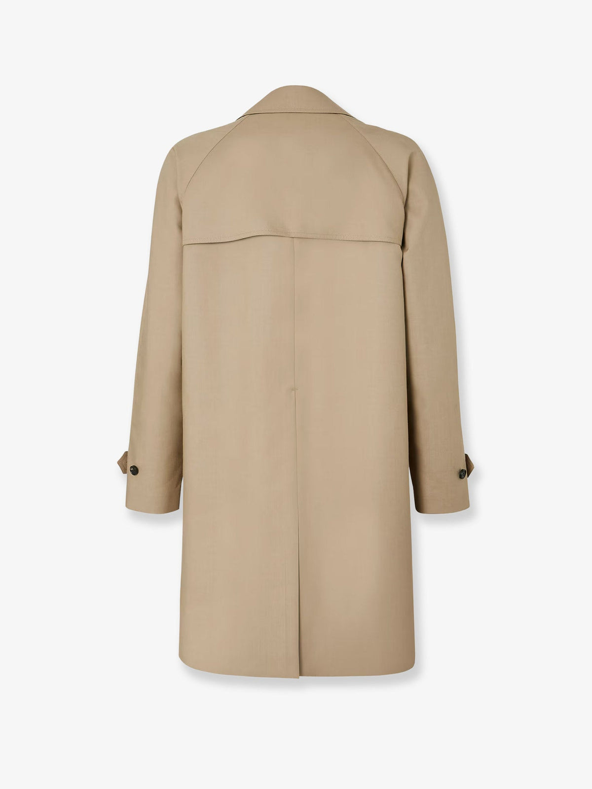 Fendi Double-breasted Mackintosh fabric trench - Cordatabacco