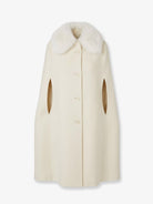 Fendi Virgin wool and angora cape - Avorio