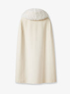 Fendi Virgin wool and angora cape - Avorio
