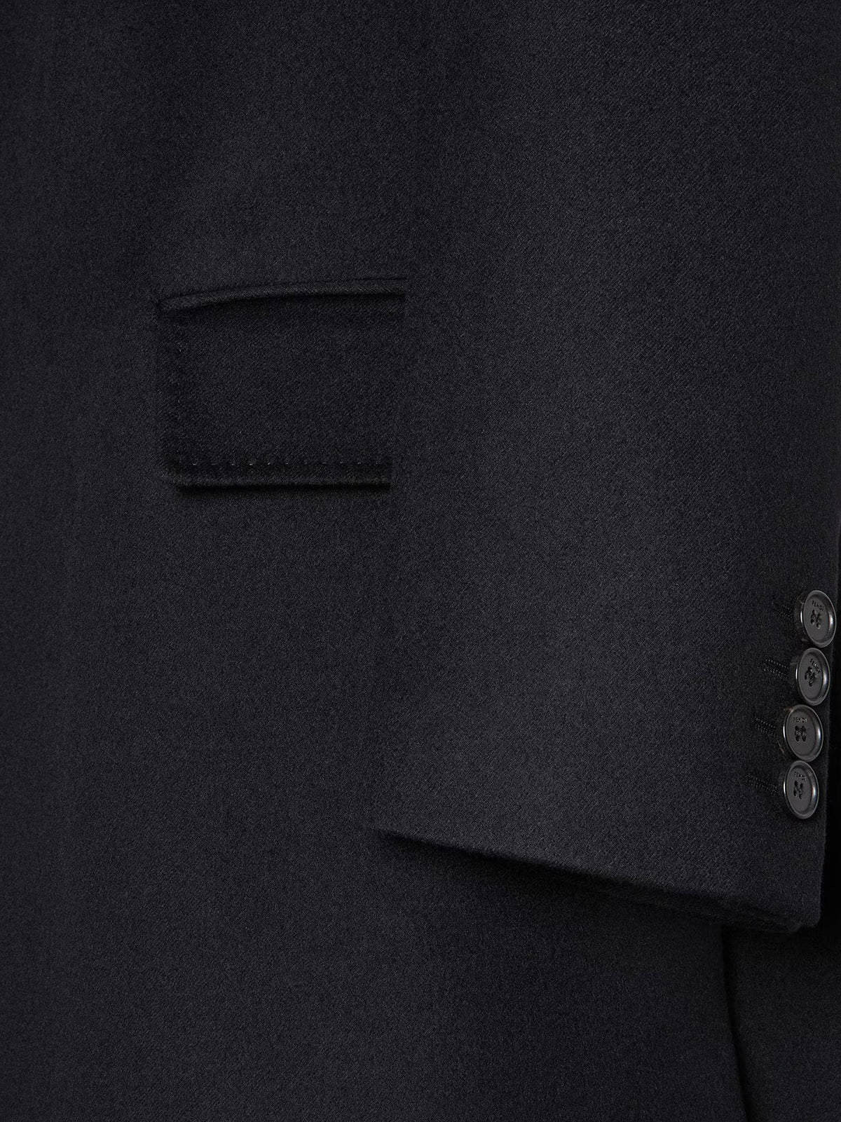 Fendi Midi cashmere coat - Nero