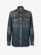 Fendi Washed-out denim shirt - Mediumwashblue