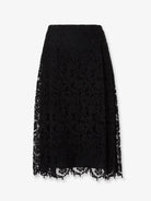 Fendi Black macramé lace skirt - Nero