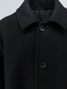 Giorgio Armani Single-breasted double-faced wool and cashmere cloth coat - Black
