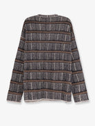 Giorgio Armani Over striped virgin wool and silk sweater - Black