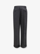 Giorgio Armani Over virgin wool and cashmere trousers - Black
