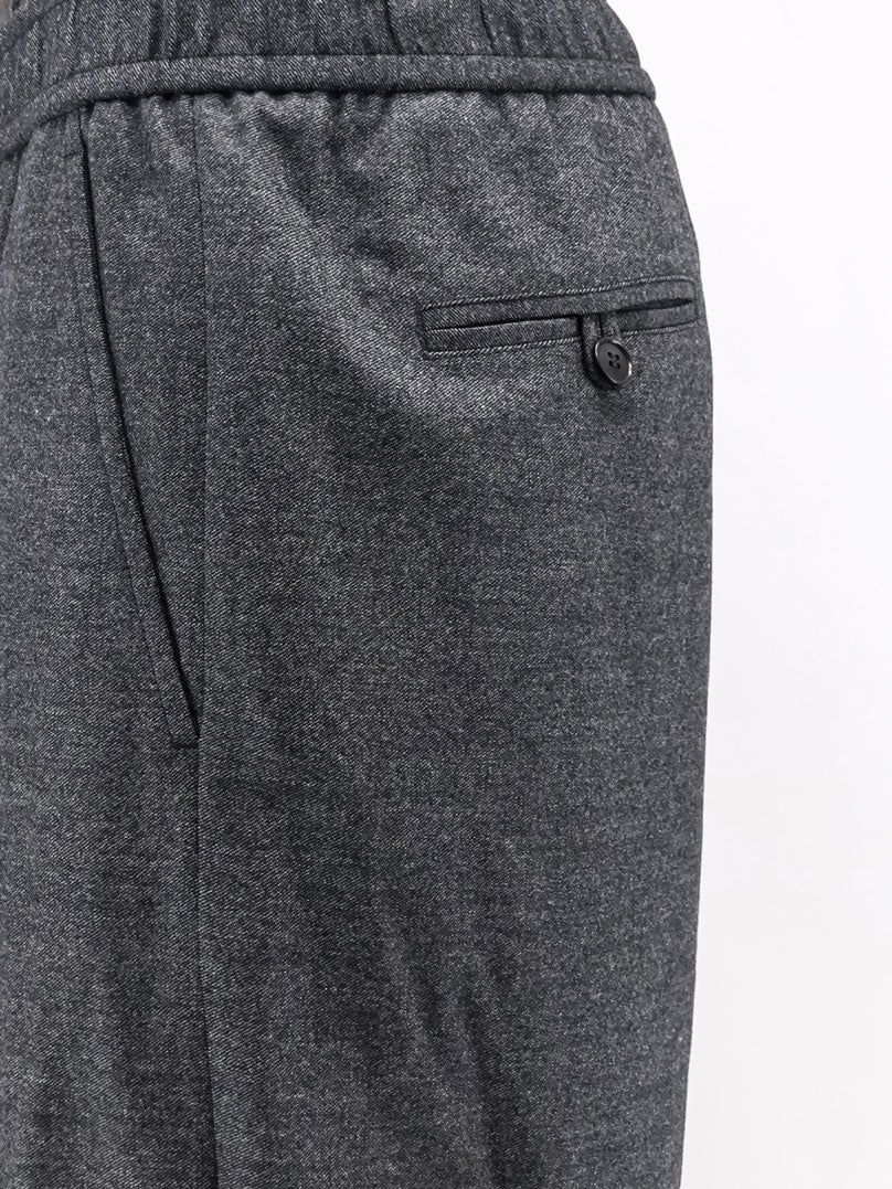 Giorgio Armani Over virgin wool and cashmere trousers - Black