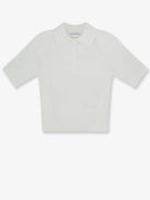 Givenchy Cropped cotton and silk polo shirt - Ivory